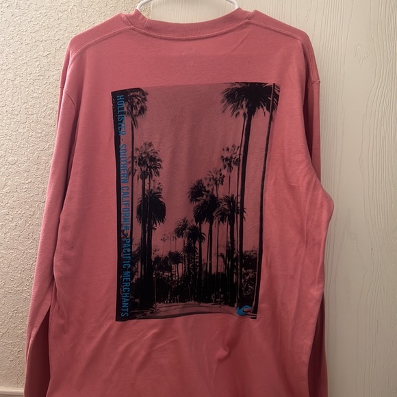 Rare Pink Hollister California Graphic Long Sleeve Shirt - Picture 2 of 5